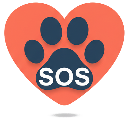 Logo Soszampa - un cuore con una zampa